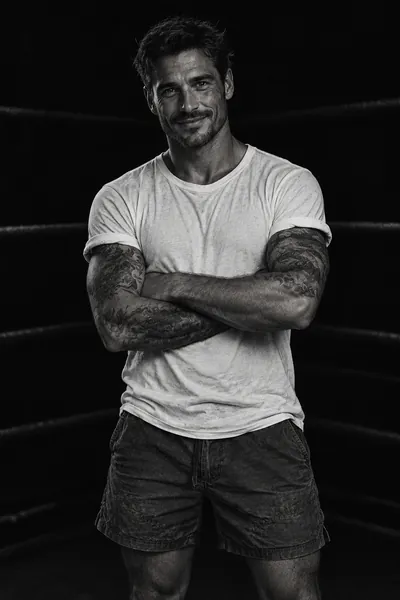 AI-created fictional character portrait for Jack, motivator
